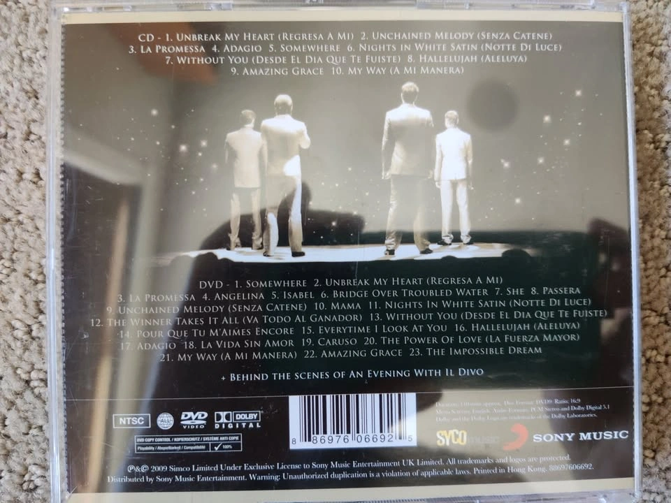 An Evening with IL DIVO Live in Barcelona - CD & DVD Music Album - photo 5