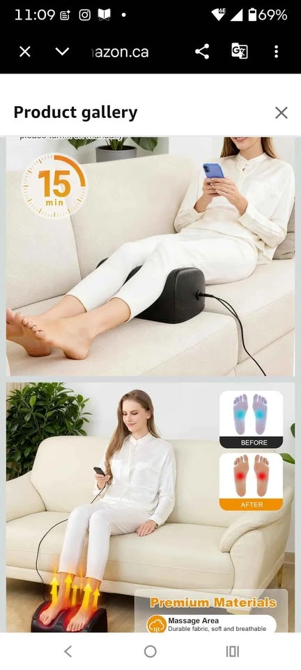 Electric Foot and Calf Massager with Remote - photo 2