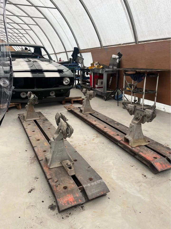 Frame, floor rails, and clamps for car restoration - photo 2