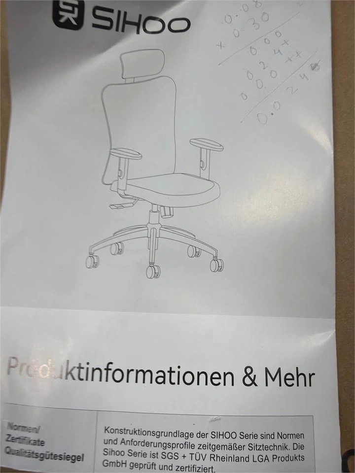 SIHOO M18 Ergonomic Office Chair - photo 3