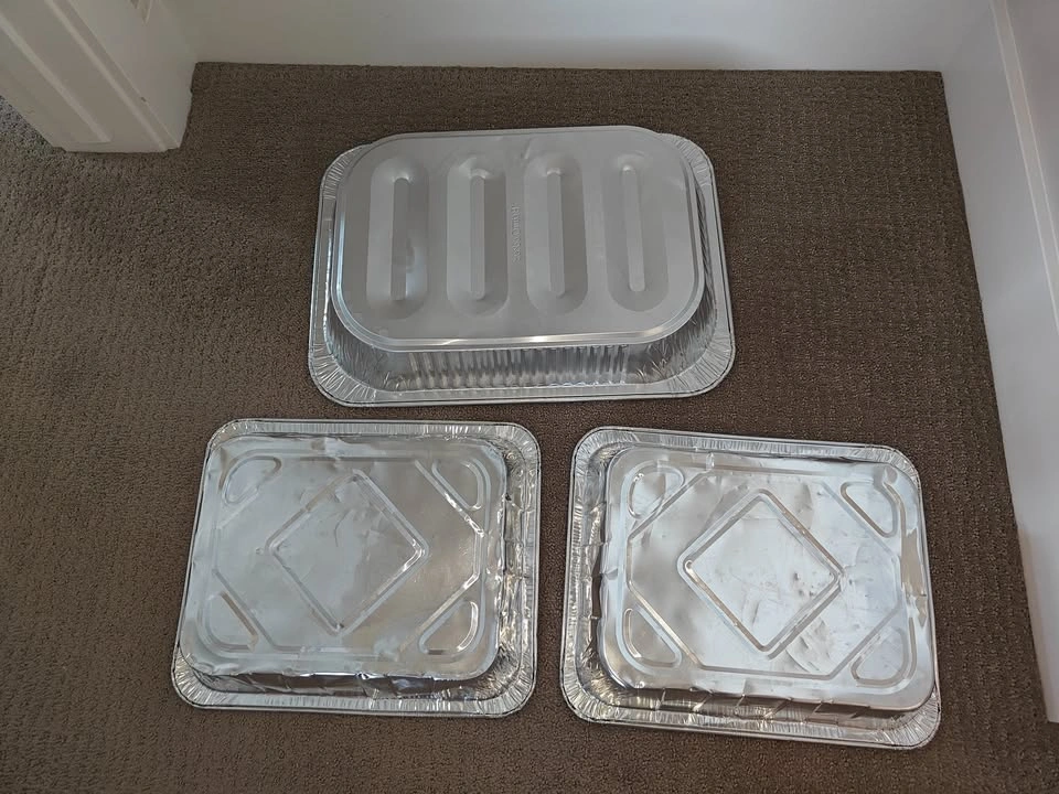 3 Aluminum Roasting & Baking Foil Pans (Used) - photo 3