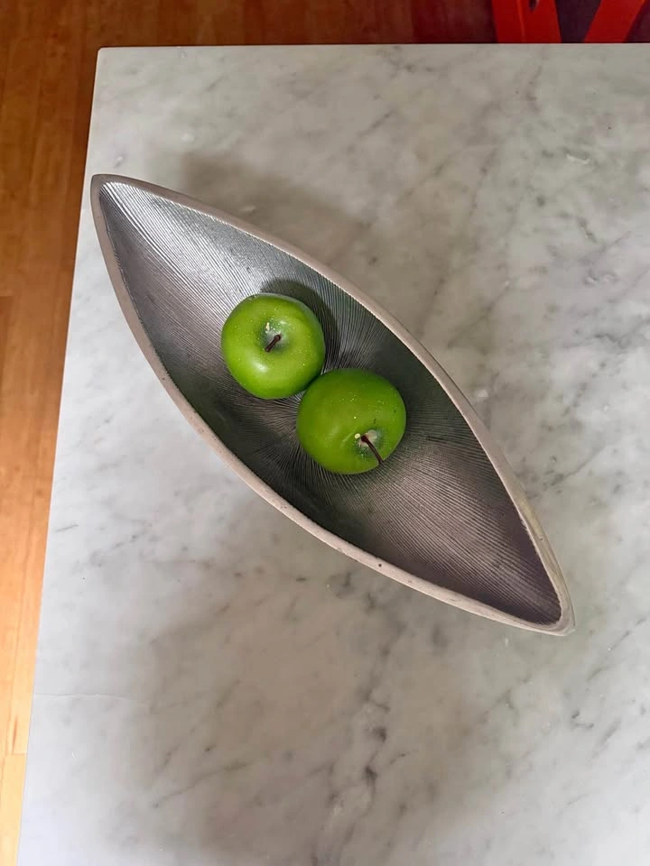 Vintage MCM silver leaf tray