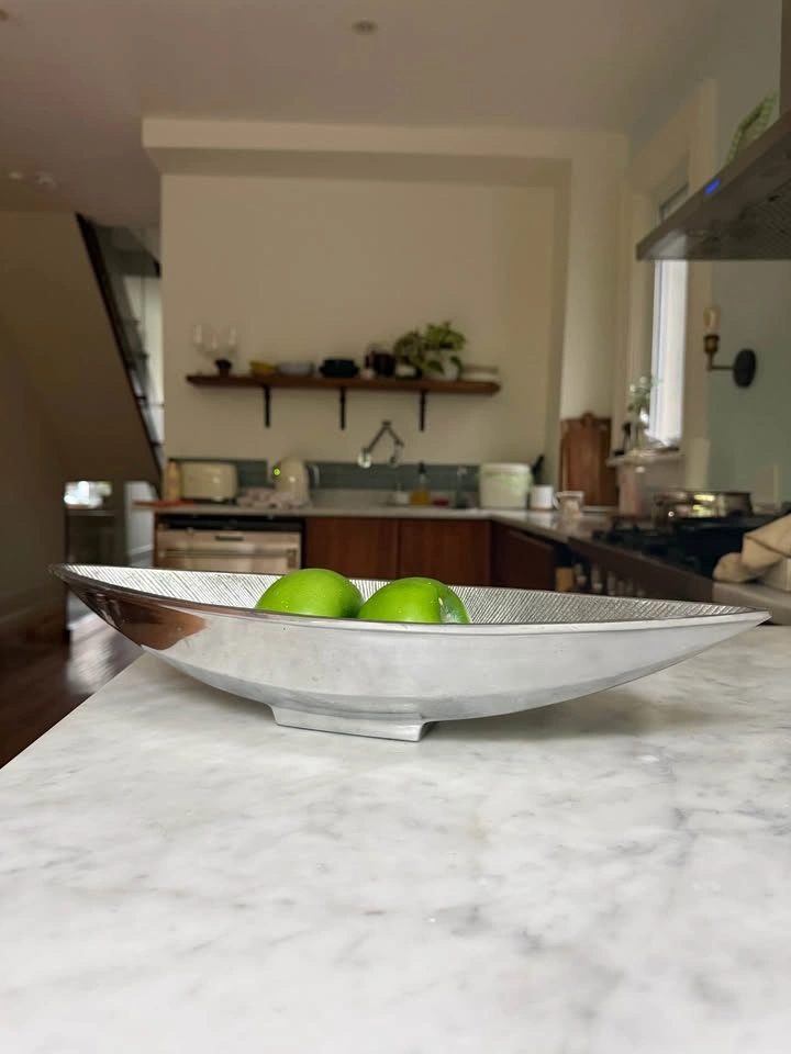 Vintage MCM silver leaf tray - photo 2