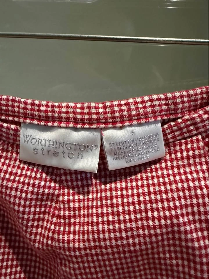 Gingham capri pants size 6 - photo 2