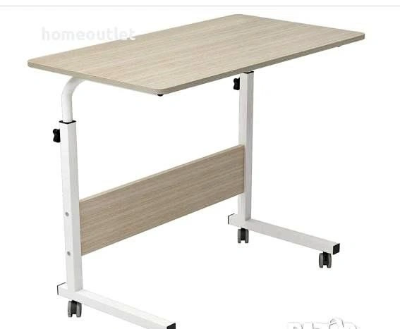 Adjustable Mobile Table with Tablet Slot 31.4" Laptop Stand