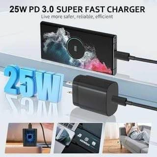 USB C Charger Adapter, 25W Type C Super Fast Charger with 6FT US - photo 2