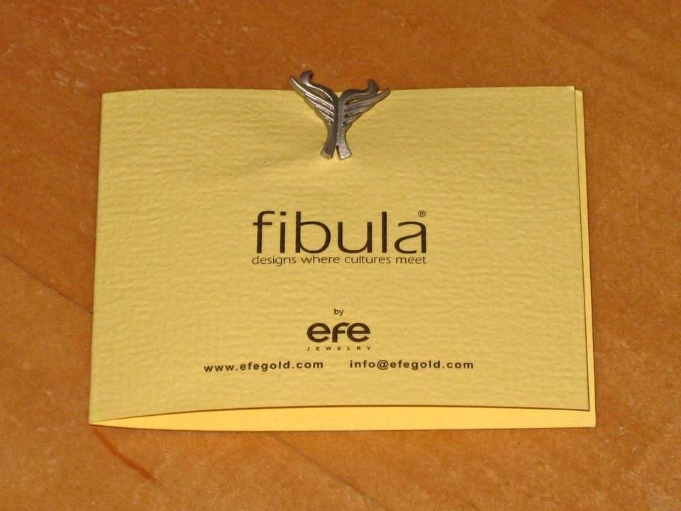 Fibula Lapel Pin by efe Jewelry