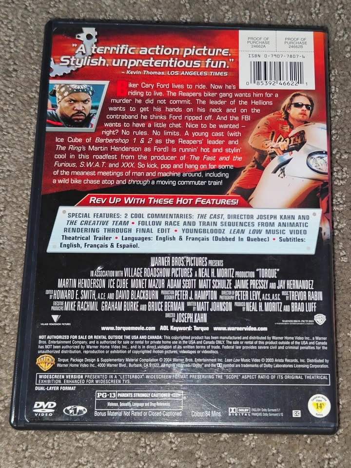 Torque - Widescreen Edition - DVD Movie - Motorcycle - photo 2