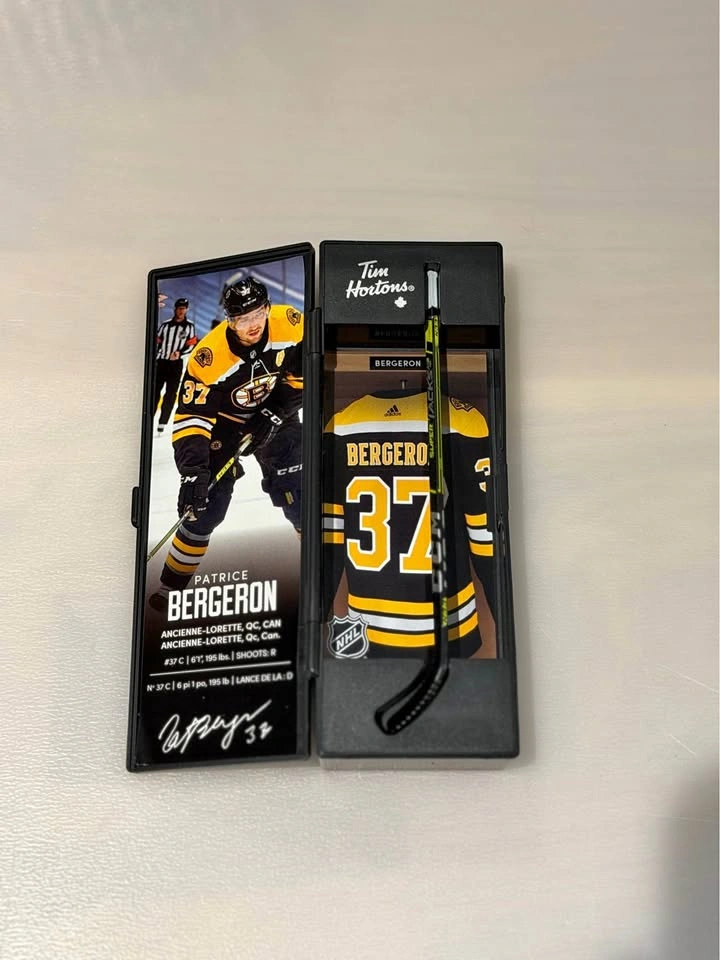 Tim Hortons NHL Superstar Collectable Stick Patrice Bergeron #37