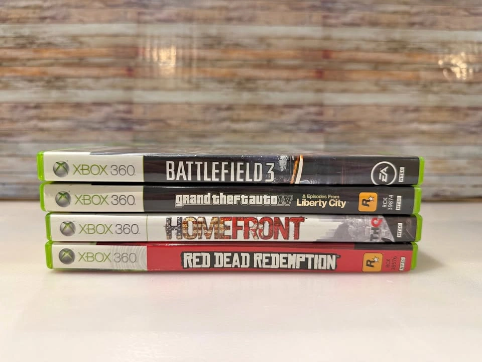 Lot of 4 Xbox 360 Games: GTA, Red Dead, Battlefield, Homefront