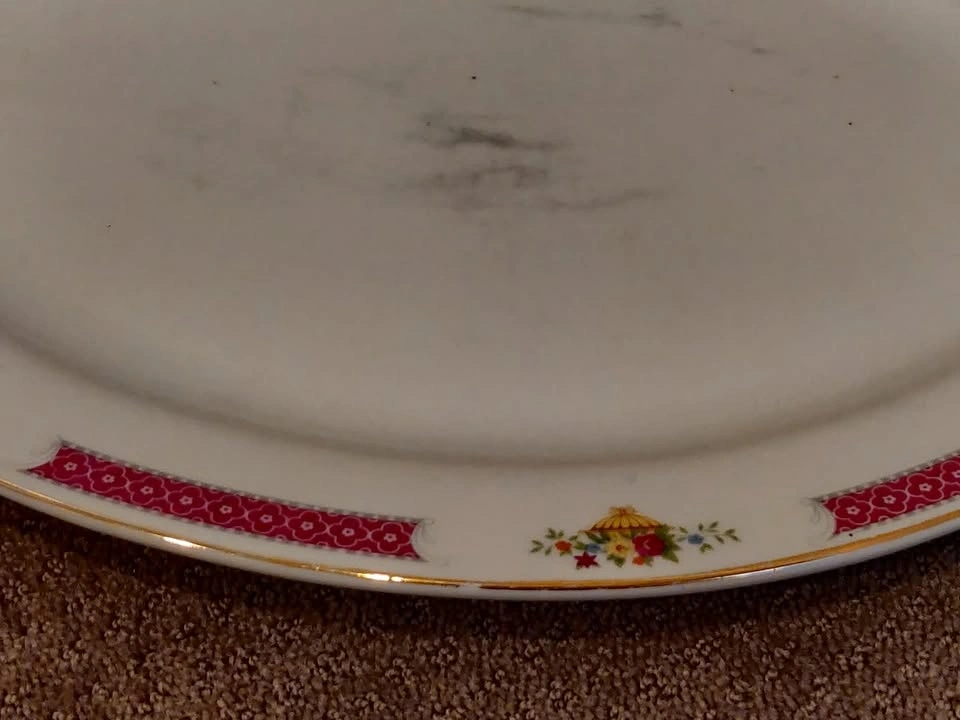 Vintage Chinese Large Oval Serving Dish Plate Tray Famille Rose - photo 3