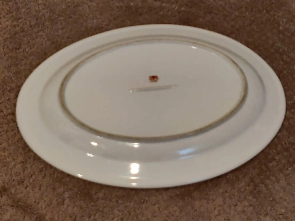 Vintage Chinese Large Oval Serving Dish Plate Tray Famille Rose - photo 5