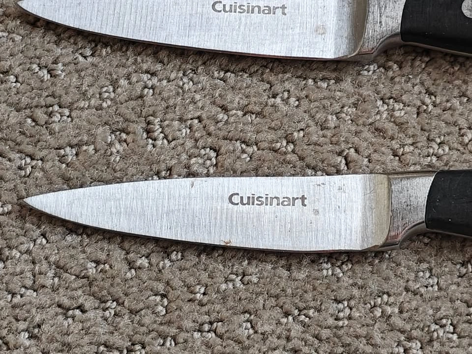 Set of 3 Cuisinart Triple-Rivet Paring Knives - 3.5" Forged Blad - photo 2