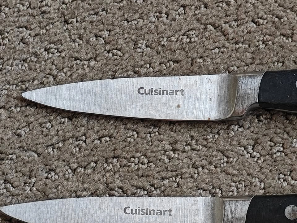 Set of 3 Cuisinart Triple-Rivet Paring Knives - 3.5" Forged Blad - photo 3