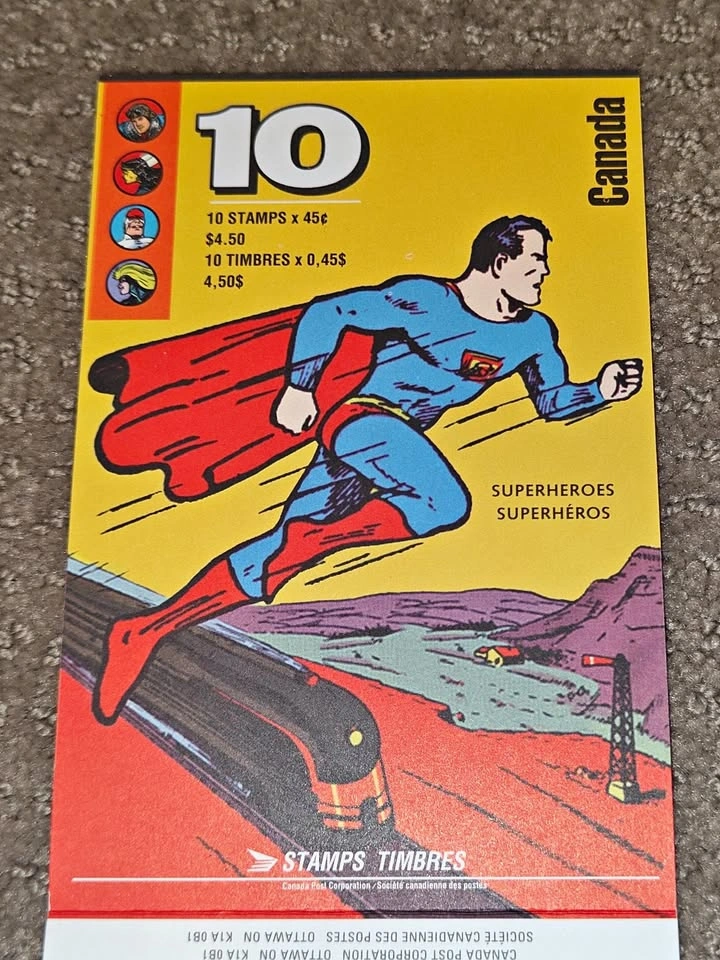 Stamp Booklet - 1995 Canada Post Comic Book Superheroes