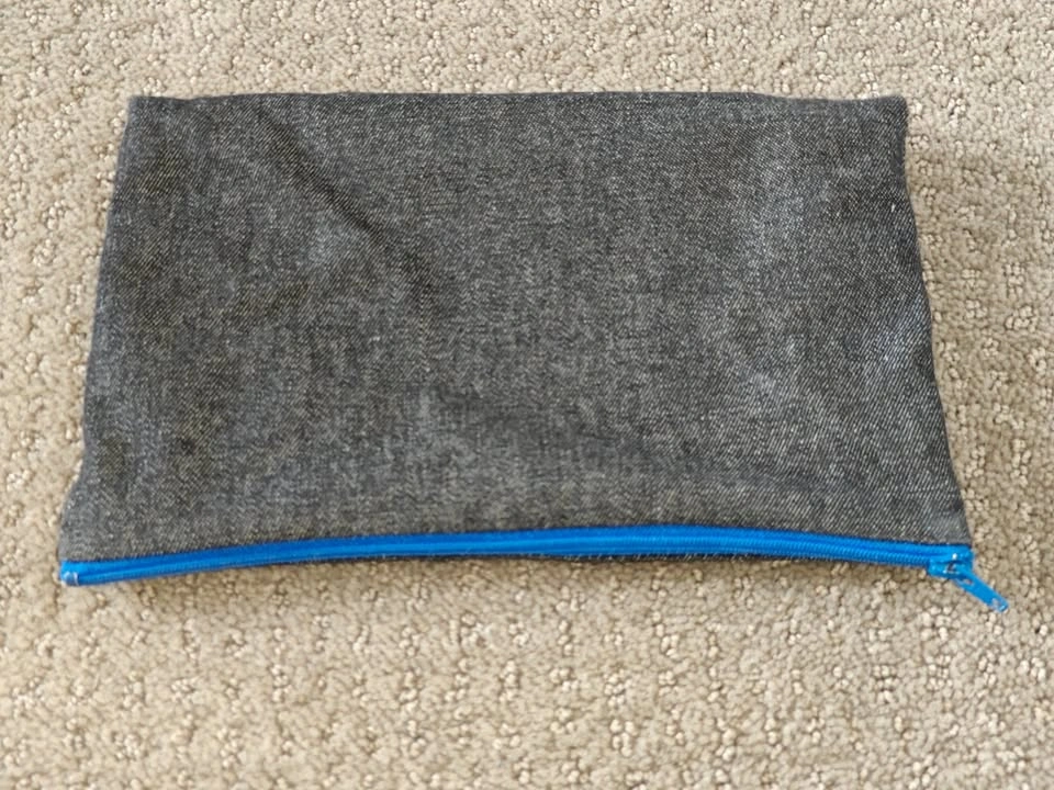 Handmade Lightweight Denim All-Purpose Pouch - 9" x 6" - photo 2