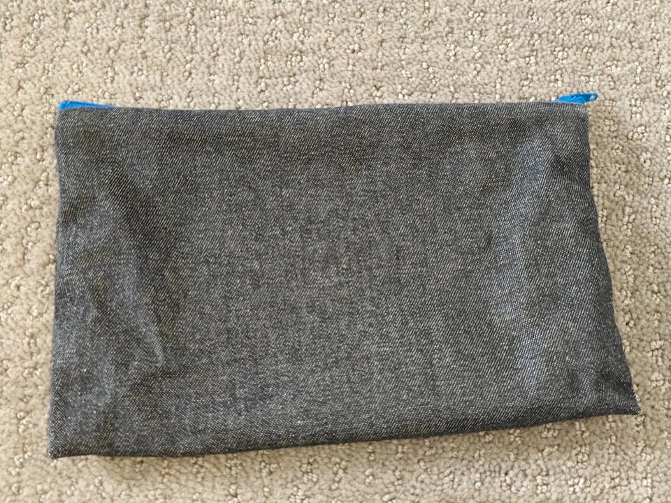 Handmade Lightweight Denim All-Purpose Pouch - 9" x 6" - photo 3