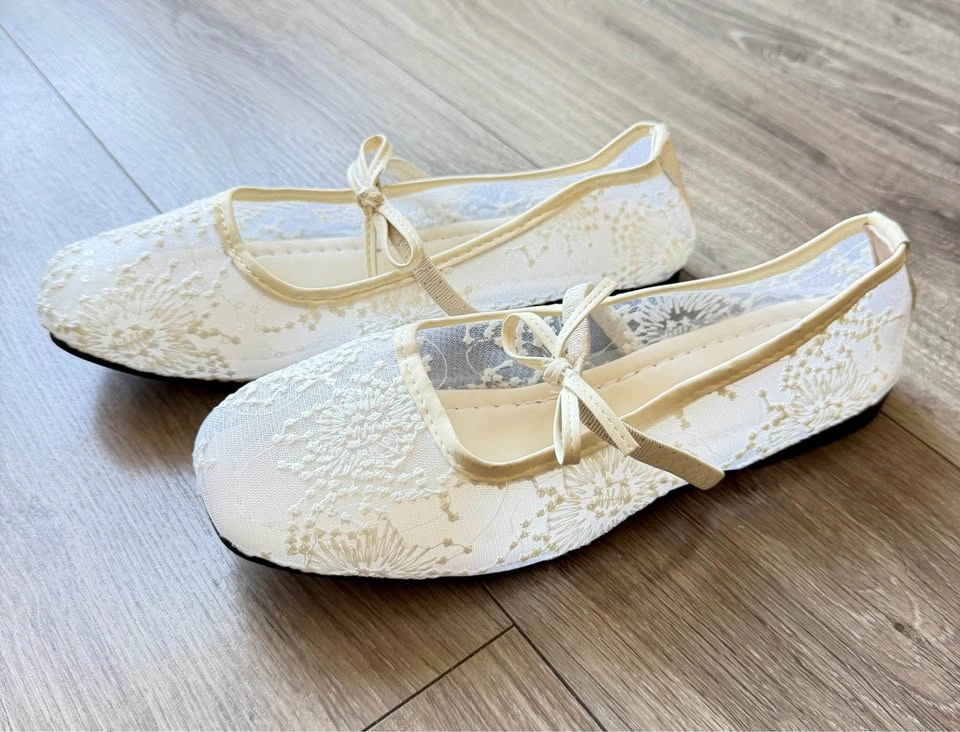 Mesh Mary Jane Ballet Flats - photo 2