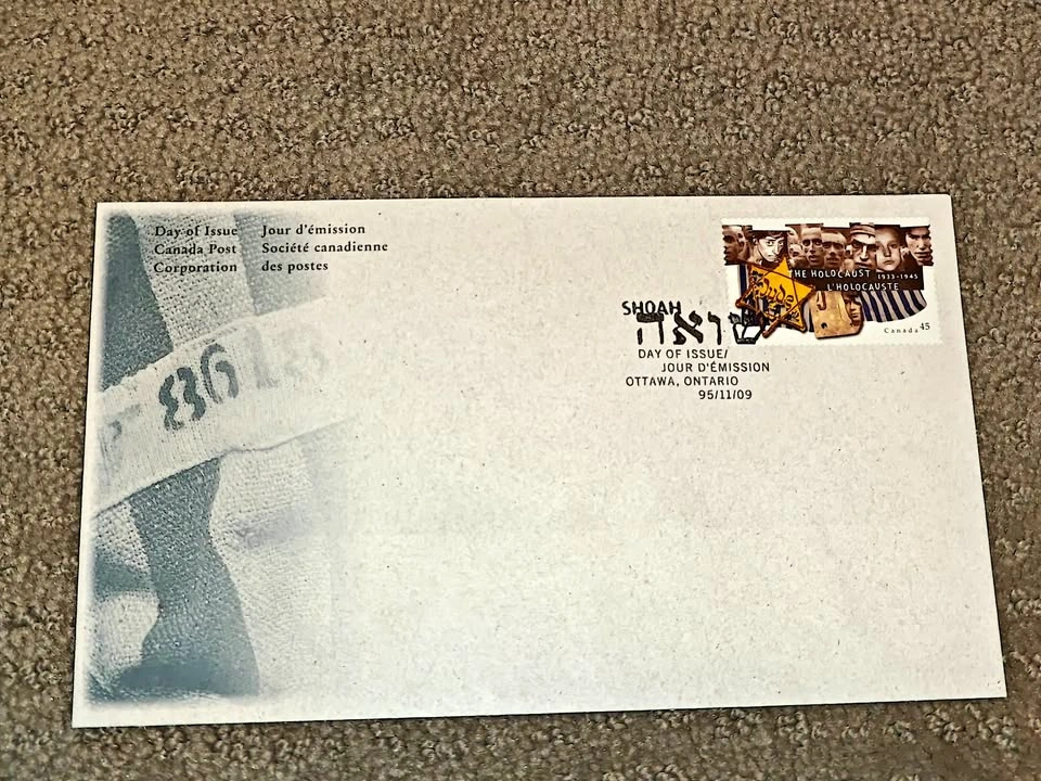 First Day Covers FDC - Canada Post 1995 The Holocaust Stamps