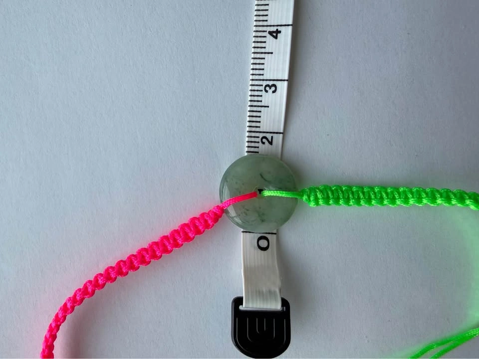 Handcrafted Grade A Jadeite Bracelet – Neon Pink & Lime Green - photo 3
