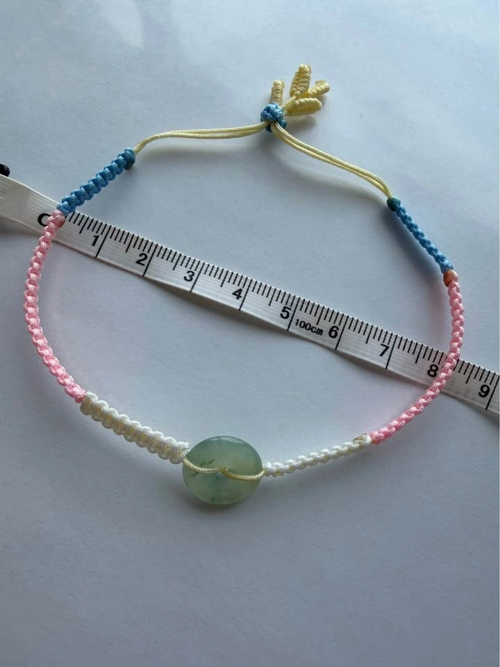 Handcrafted Grade A Jadeite Bracelet – Trans Pride Edition - photo 3
