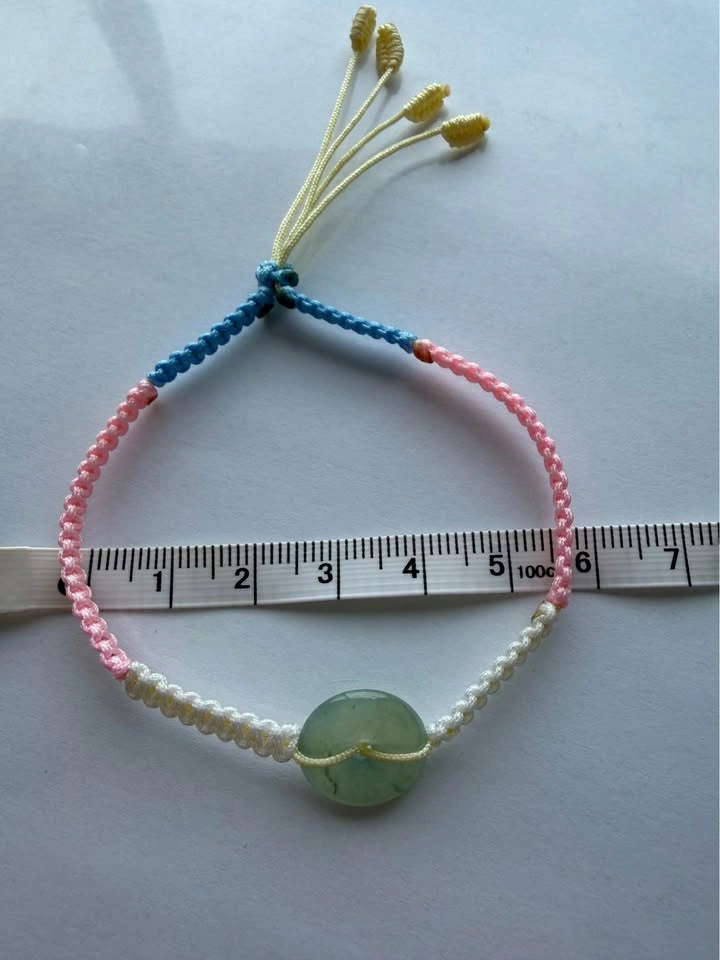 Handcrafted Grade A Jadeite Bracelet – Trans Pride Edition - photo 4