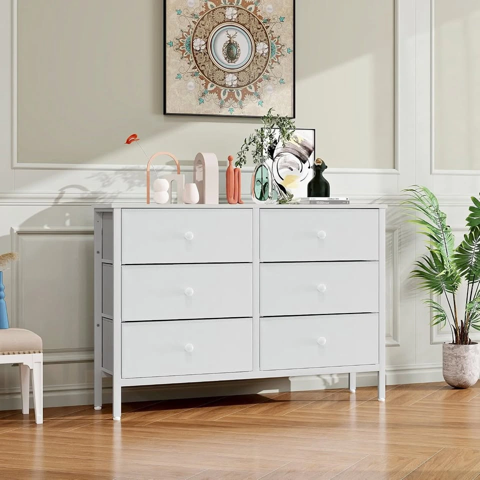 6 Drawer Fabric Dresser