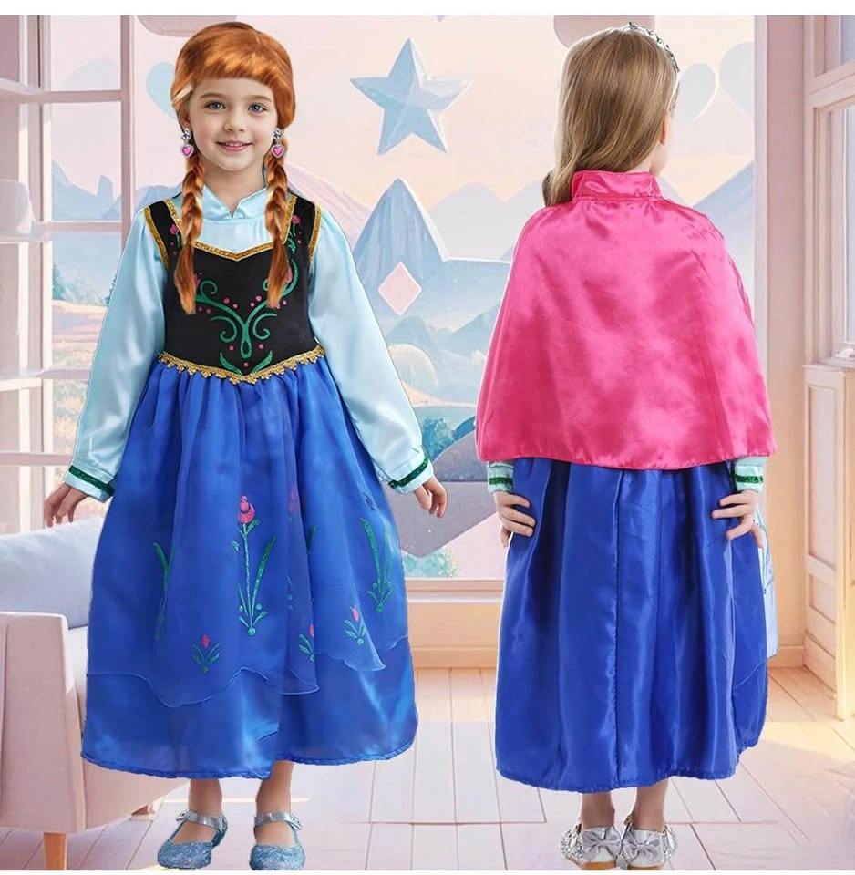 Princess dress with cape and wig - photo 4
