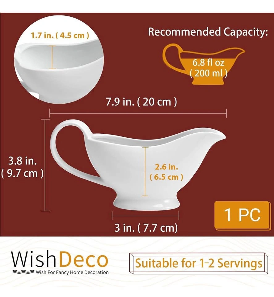 Ceramic gravy jug 200 ml - photo 2