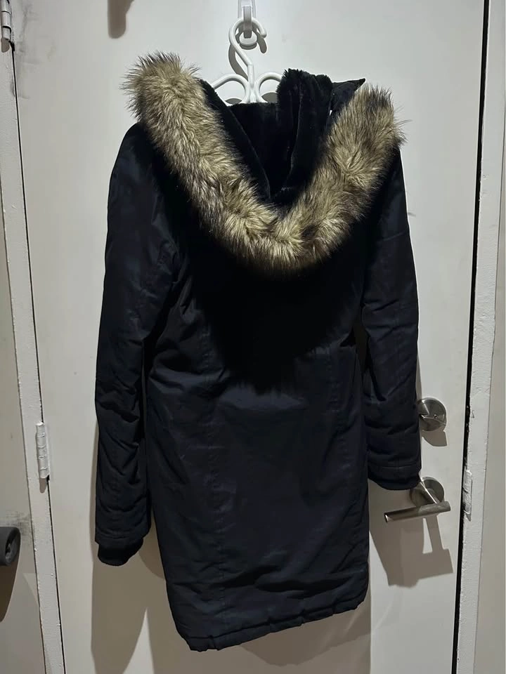 Black Long Winter Jacket - TNA Aritzia Size Small - photo 2