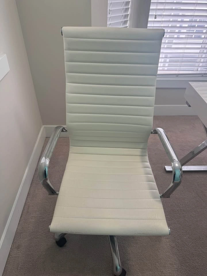 White & Silver Desk with Matching Computer chair - photo 4