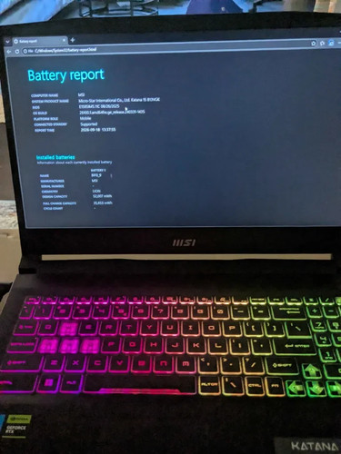 MSI Katana 15 B13VGK Gaming Laptop i7-13620H RTX 4070