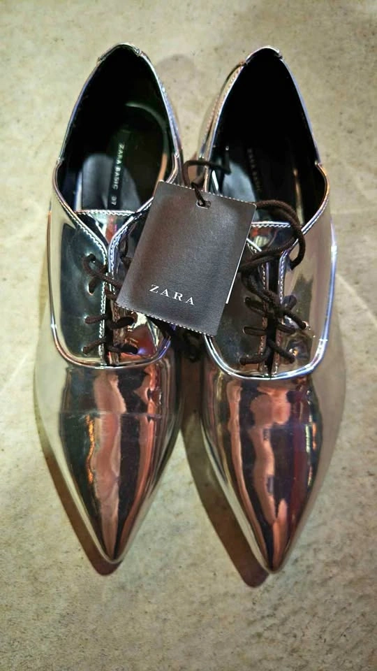 Silver shoes