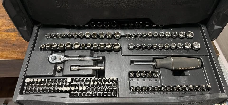 Husky (270-Piece) Socket set Set with 3-Drawer Case - photo 5