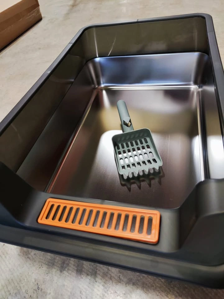 XL Stainless Steel Litter Box (Black - New) - photo 5