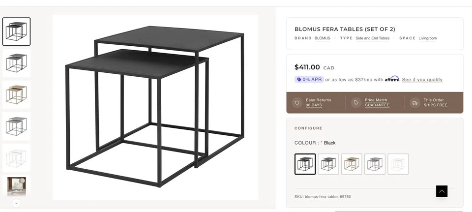 Blomus Fera Coffee Tables (Set of 2) - photo 5