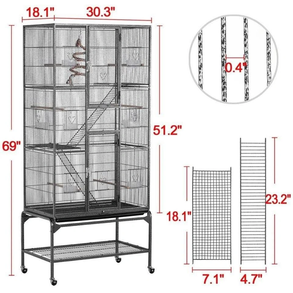 Yaheetech Extra Large Animal Cage 69inch - photo 2