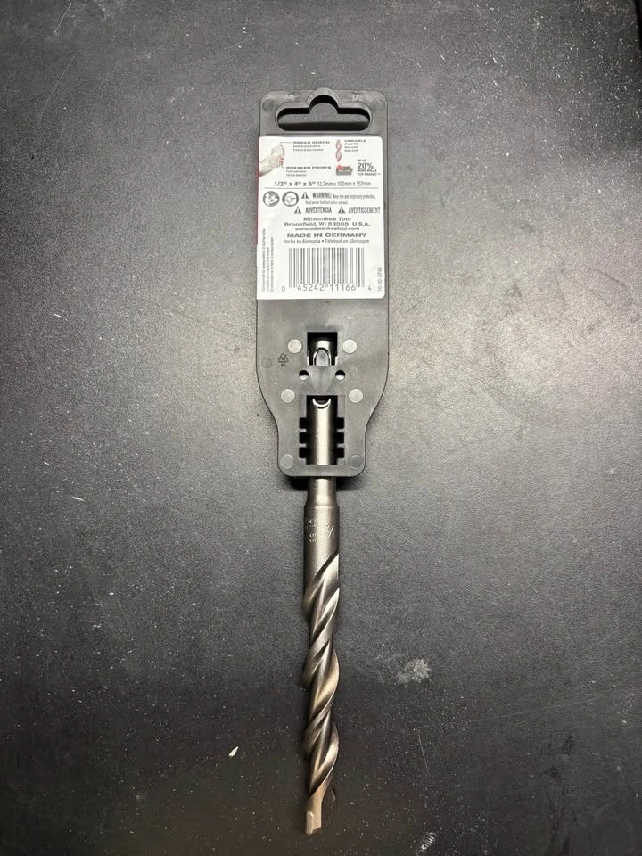 Milwaukee SDS Plus 1/2" x 6" Concrete Drill Bit 48-20-7471 - photo 2