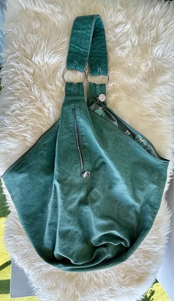 Lululemon Hobo/Slouch Green Canvas Bag - Large image indicator(2)