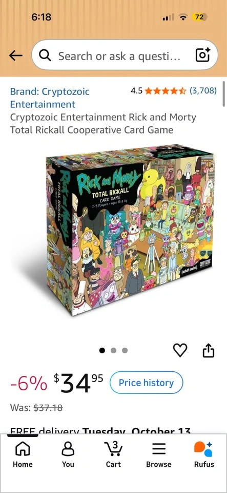 Cryptozoic Entertainment Rick and Morty Total Rickall Card Game - photo 3