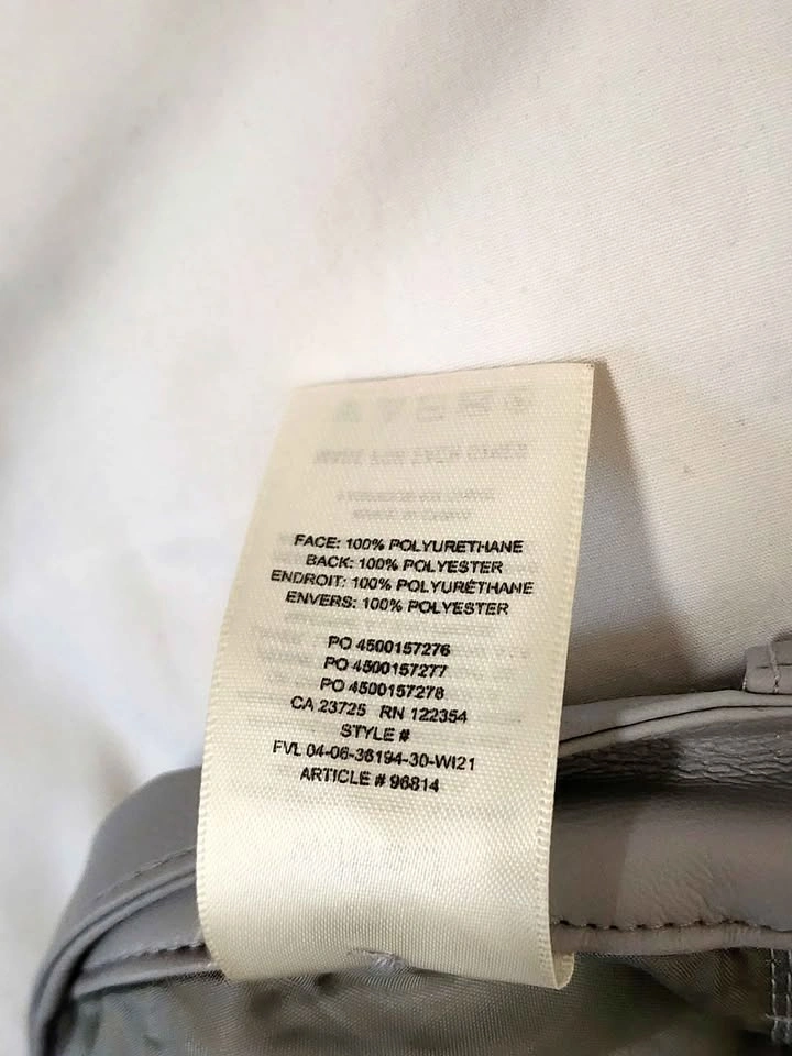 Grey Aritzia Wilfred Rebel Vegan Leather High Waisted Pants - photo 4