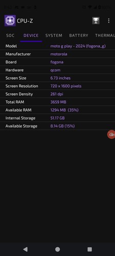 Motorola Moto G Play (2024) 64GB 4GB Sapphire Blue Unlocked - photo 5