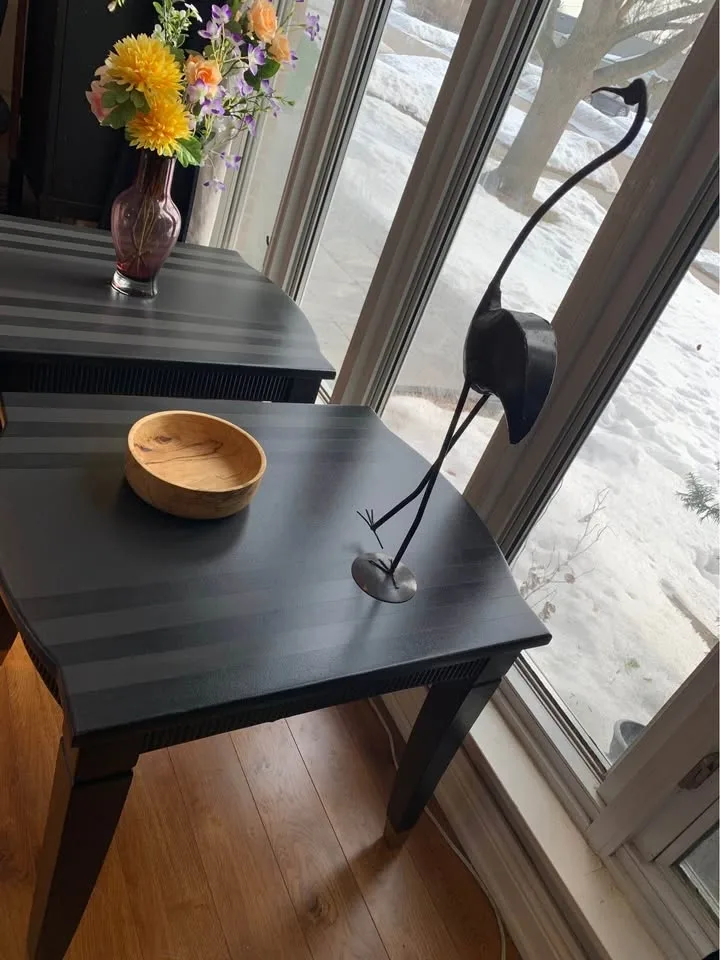 Wood side tables (2 large) - photo 3