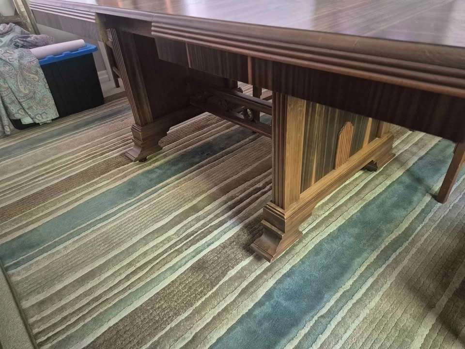 Vintage Art Deco Dining Set - Table, Chairs, Sideboard, Cabinet - photo 3