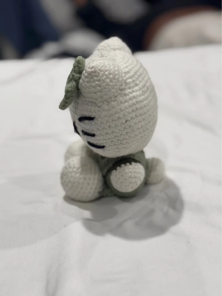 Handmade Crochet Kitty-Inspired Plush – Custom Made – 9” Tall - photo 3