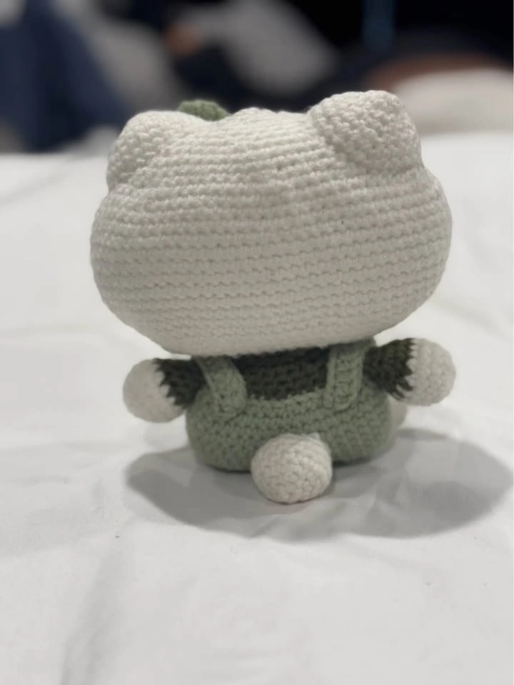 Handmade Crochet Kitty-Inspired Plush – Custom Made – 9” Tall - photo 4