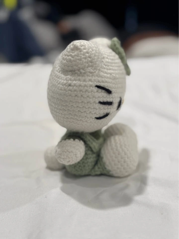 Handmade Crochet Kitty-Inspired Plush – Custom Made – 9” Tall - photo 5