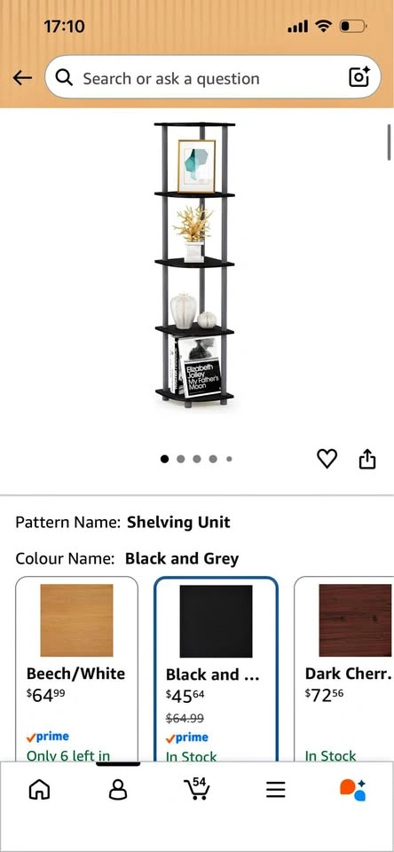 5-Tier Corner Shelving Unit