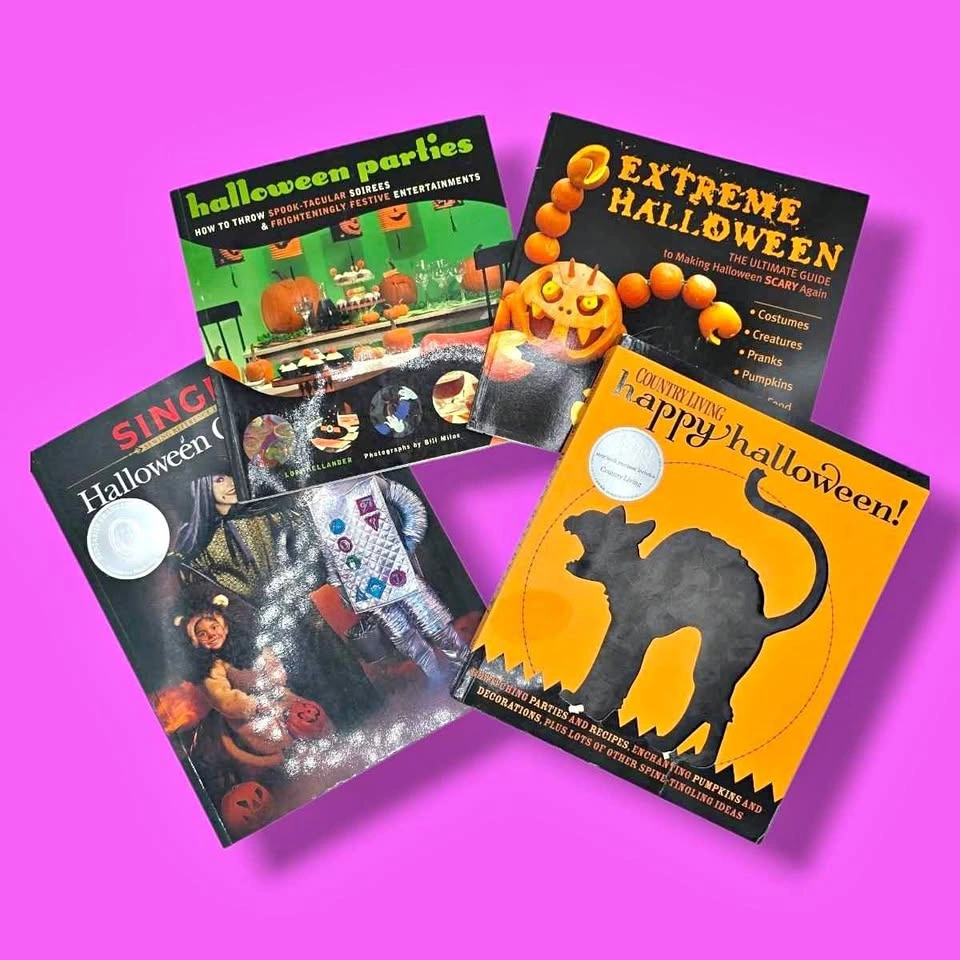 Vintage Halloween DIY Party Costume Recipes Books Bundle