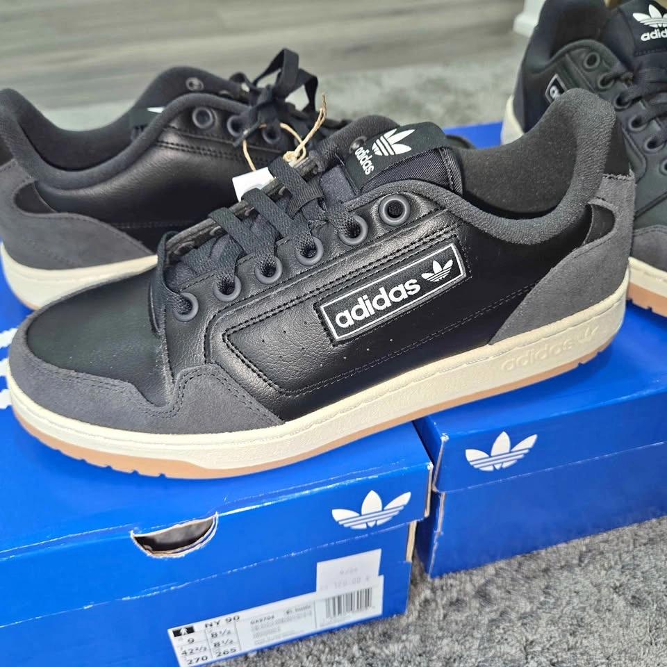 Adidas Originals NY 90 Core Black Gum GX9704 - Size 9 & 9.5